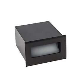 SET'IN 3 rectangle fixe noir 4000K 2W 120DEG IP54|Europole-POL37121