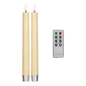 Led Flamme Scintillante Set 2Pcs Bougies Diner Ivoire|Bailey-BIY143075