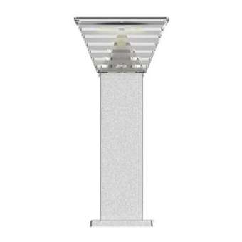 Borne solaire carree de sol mini Hades grise dimmable - IP65|Xeta premium-XET40094XS