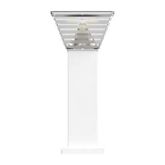 Borne solaire carree de sol mini Hades blanche dimmable - IP65|Xeta premium-XET40093XS