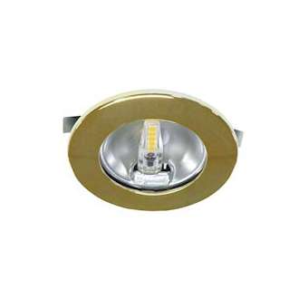 S1200 - Encastré rond doré Ø,70mm, LED G4 1,8W 3000K 150lm incl.|Aric-ARI50771