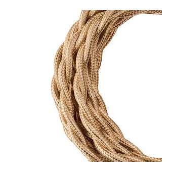 Cordon Textile Torsadé 2C 3M Métallique Champagne|Bailey-BIY140316
