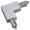 Connecteur d'angle pour rail 1 allumage 16A max, gris, terre intérieur|SLV-DC5143062