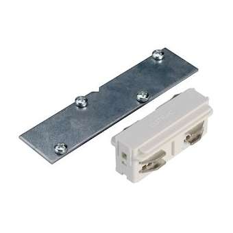 EUTRAC connecteur rail 3 all à encastrer, blanc RAL 9016, électrique|SLV-DC51001539