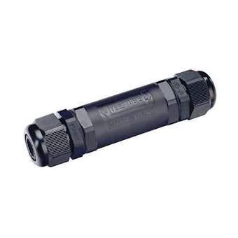 Boîte de connexion, extérieur, 5 pôles, noir, IP68|SLV-DC5228725