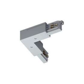 Coude gauche pour rail universel 3ph 7p blanc|-GCHTRA3FLW