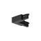 Coude gauche pour rail universel 3ph 7p noir