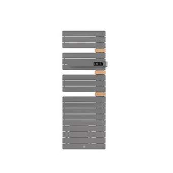 Sèche-serviettes Allure 3 mat à droite avec soufflerie 1750W gris menhir|Thermor-EET483188