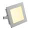 FLAT FRAME BASIC, encastré, carré, gris argent, G4, max. 20W|SLV-DC5112732