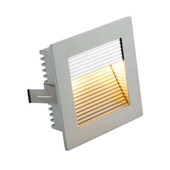 FLAT FRAME CURVE, encastré, carré, gris argent, G4, max. 20W|SLV-DC5112772