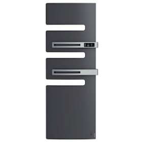 Radiateur sèche-serviettes connecté Serenis Premium mât droite 1750W Graphite|Atlantic RECS-ATL850450