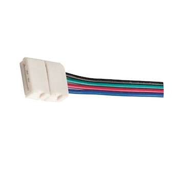 Connecteur d'alim câblé 15cm RGB SOFT FLEX + FORT FLEX IP20|Europole-POL4226