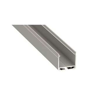 PROFILÉ SAILLIE OU SUSPENSION DOUBLE type DI Aluminium anodisé 2m|Lucibel-LCLAL-DIL1