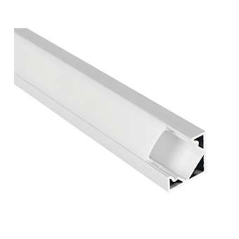 Profilé d'Angle aluminium PA1 pour ruban LED - 2m - blanc|Aric-ARI55158