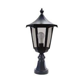 MONACO - Borne Ext. IP43 IK02, noir, E27 100W max., lampe non incl., haut. 53cm|Aric-ARI3044