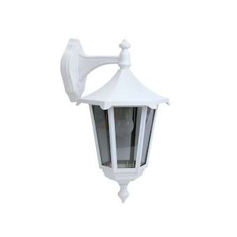 MONACO - Appl. Mur Ext. (haut) IP43 IK02, blanc, E27 100W max., lampe non incl.|Aric-ARI3034