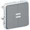 Double interrupteur ou va-et-vient lumineux étanche Plexo IP55 10AX 250V - gris