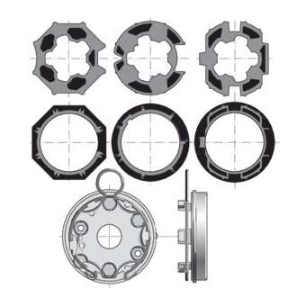 Kit accessoires traditionnel tunnel|Somfy-SYF9013087