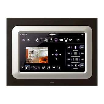 Plaque Céliane pour écran tactile 10pouces - Verre graphite|Legrand-LEG069309