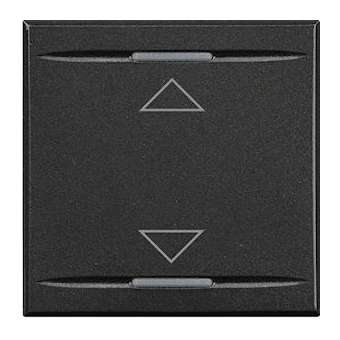 Manette Axolute symbole montée et descente 2 modules - Anthracite|Bticino-TICHS4911-2AH