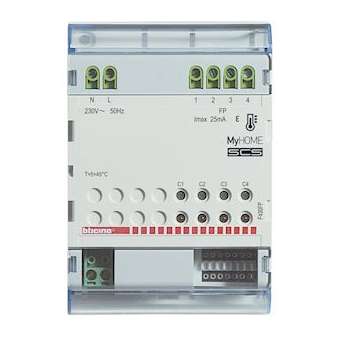Actionneur fil pilote pour gestion de température BUS - 4 modules|Bticino-TICF430FP