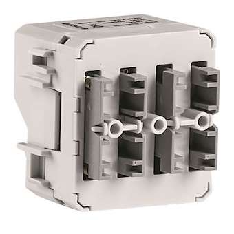 Cubyko double interrupteur KNX filaire 4 entrées, associable, IP55|Hager-HAGWNT304