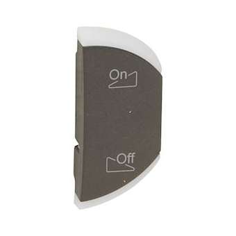 Enjoliveur simple Céliane éclairage et diffusion sonore montage droite -graphite|Legrand-LEG064852