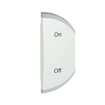 Enjoliveur simple Céliane marquage ON et OFF montage droite - blanc|Legrand-LEG068281
