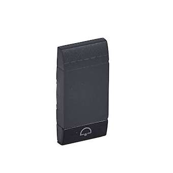 Manette Livinglight symbole sonnette 1 module - anthracite|Bticino-TICL4915DN