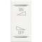 Manette Axolute BUS marquage variation ON/OFF 1 module - White|Bticino-TICHD4911AI