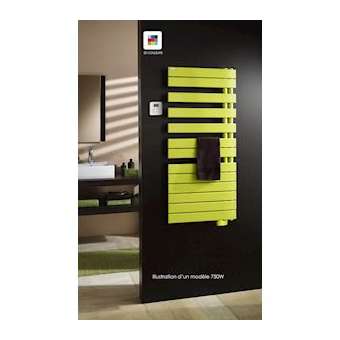 Fassane Spa Asym EL droite,cde RF, couleur, 750W H1206 mm / L550 mm|Acova-ACATFR075055GFC