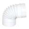 Cavc 100 - coude a angle variable circulaire pvc diamètre 100|Atlantic clim ventil-ELG460033