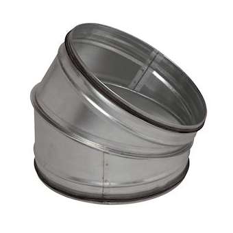 Coude galvanisé 30DEG à joint - Diamètre 125 mm embouti|Aldes-ALD11098135