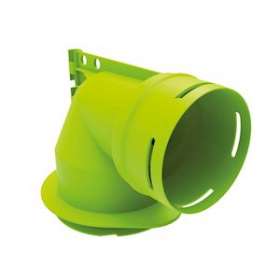Xcmv 80/90 - Coude mixte D90 pour raccordement sur bouche D80|Atlantic clim ventil-ELG464027