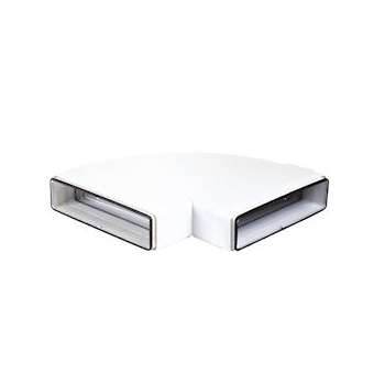 Ch 55 x 220 j - coude horizontal 90DEG rectangulaire section 55 x 220 avec joint|Atlantic clim ventil-ELG460059