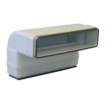 Coude 90DEG vertical PVC rigide à joints, rect 40 x 110 mm, gamme TUBPLA|S&P France ( Unelvent )-UNE831003
