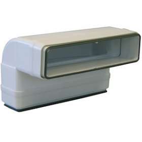 Coude 90DEG vertical PVC rigide à joints, rect 40 x 110 mm, gamme TUBPLA|S&P France ( Unelvent )-UNE831003