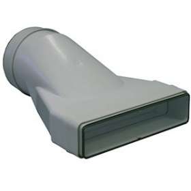 Manchon mixte à joints, rectangulaire 55x220 mm/circulaire D 125 mm gamme TUBPLA|S&P France ( Unelvent )-UNE831024