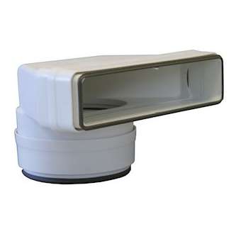 COUDE MIXTE PVC RIGIDE A JOINTS SECTION RECT 55X220 / D100 CIRCULAIRE|S&P France ( Unelvent )-UNE831023