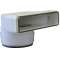 COUDE MIXTE PVC RIGIDE A JOINTS SECTION RECT 55X220 / D100 CIRCULAIRE