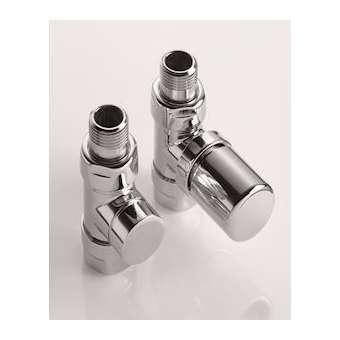 Robinetterie thermostatisable droit 1/2', tête manuelle - Kit C chromé|Acova-ACA991378