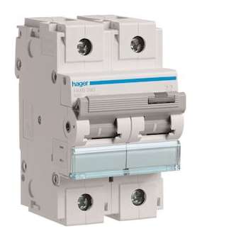 Disjoncteur 2P 15kA B-80A 3M|Hager-HAGHMB280