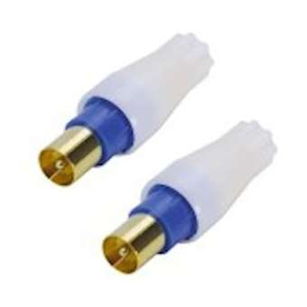 Kit 2 prises TV 9.52mm M - pour câbles 17 et 19 VATC - OR|Erard-EAD4759
