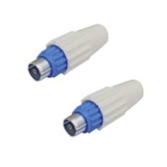 Kit 2 prises TV 9.52mm M - pour câbles 17 et 19 VATC - nickel|Erard-EAD4825