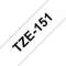 Ruban TZe151, 24mm Noir sur fond Transparent, Laminé, 8M|Brother france-BRTTZE151