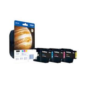 Pack blister de 3 cartouches d'encre couleur pour DCP-J525W, DCP-J725DW,|Brother france-BRTLC1240RBWBP