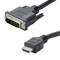 Cordon DVI-D M/HDMI A M - Full HD 1080p - bidirectionnel - nickel - 1m20|Erard-EAD2738