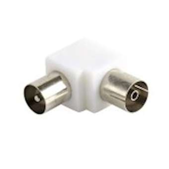 Adaptateur TV 9.52mm M/F coudé à 90DEG - nickel|Erard-EAD4760