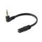 Adaptateur Jack 3.5mm M coudé à 90DEG/F - OR - 10cm|Erard-EAD1521