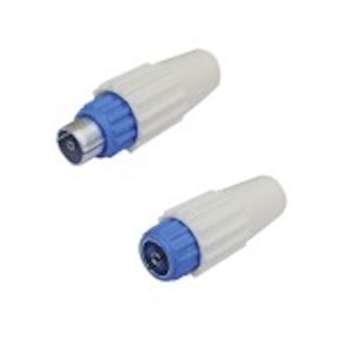 Kit 2 prises TV 9.52mm M+F - pour câbles 17 et 19 VATC - nickel|Erard-EAD4824